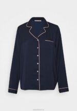 Z62T1074 Women Anna Field Pyjama Set Dark Blue - Image 2