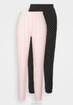 Z62T1075 Women Anna Field 2 Pack Pyjama Bottoms Black/White - Image 5