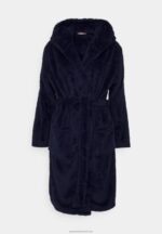 Z62T1077 Women Anna Field Dressing Gown Blue - Image 4