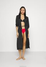 Z62T1083 Women Anna Field Dressing Gown Black - Image 2