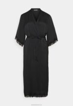 Z62T1083 Women Anna Field Dressing Gown Black - Image 5