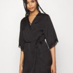 Z62T1085 Women Anna Field Dressing Gown Black