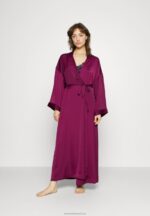 Z62T1086 Women Anna Field Bridal Dressing Gown Dressing Gown Purple - Image 3