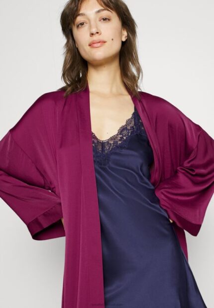 Z62T1086 Women Anna Field Bridal Dressing Gown Dressing Gown Purple