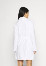 Z62T1087 Women Anna Field Ladies Plush Bathrobe Dressing Gown White - Image 3