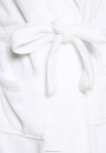 Z62T1087 Women Anna Field Ladies Plush Bathrobe Dressing Gown White - Image 6