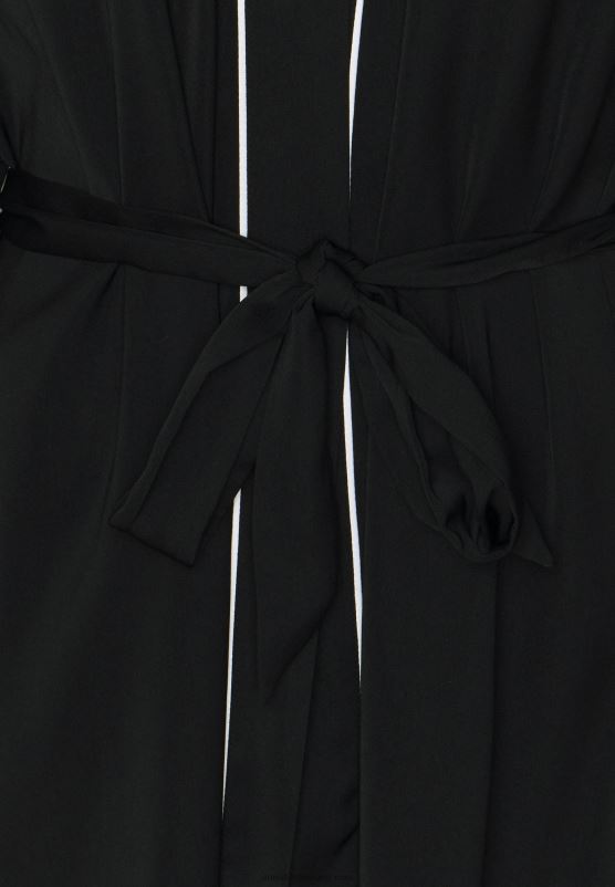 Z62T1088 Women Anna Field Amanda Satin Dressing Gown Dressing Gown Black - Image 6