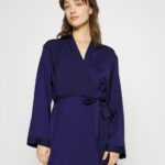Z62T1089 Women Anna Field Dressing Gown Blue