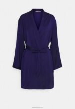 Z62T1089 Women Anna Field Dressing Gown Blue - Image 5