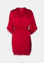 Z62T1092 Women Anna Field Dressing Gown Red - Image 4