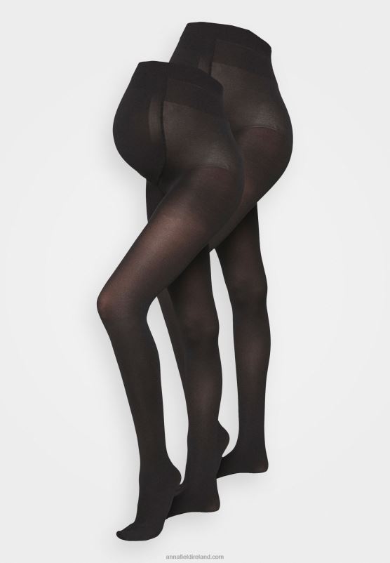 Z62T1115 Women Anna Field 2 Pack 60 Den Maternity Tight Tights Black - Image 1