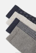 Z62T1145 Women Anna Field 8Pack Socks Dark Blue - Image 2