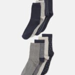 Z62T1145 Women Anna Field 8Pack Socks Dark Blue