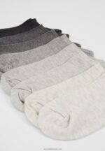 Z62T1146 Women Anna Field 8Pp Sneaker Socks Socks Grey - Image 3