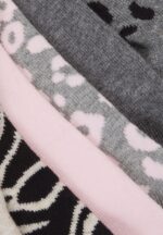 Z62T1152 Women Anna Field 8 Pack Socks Black/Grey - Image 2