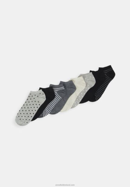 Z62T1156 Women Anna Field Trainer Socks Grey