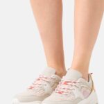 Z62T1198 Women Anna Field Trainers Beige/Multicoloured