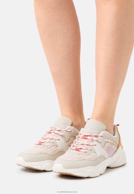 Z62T1198 Women Anna Field Trainers Beige/Multicoloured