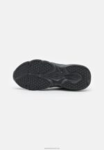 Z62T1203 Women Anna Field Leather Trainers Black - Image 5