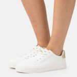 Z62T1204 Women Anna Field Trainers White/Gold