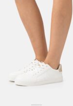 Z62T1204 Women Anna Field Trainers White/Gold