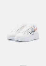 Z62T1207 Women Anna Field Disney Mickey Mouse Trainers White/Light Pink - Image 3