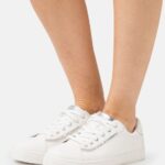 Z62T1208 Women Anna Field Trainers White/Silver