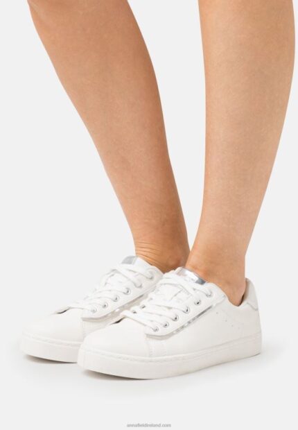Z62T1208 Women Anna Field Trainers White/Silver