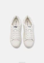 Z62T1208 Women Anna Field Trainers White/Silver - Image 6