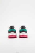 Z62T1214 Women Anna Field Leather Trainers White/Multi-Coloured - Image 4