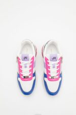 Z62T1214 Women Anna Field Leather Trainers White/Multi-Coloured - Image 6