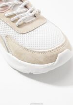 Z62T1219 Women Anna Field Leather Trainers White - Image 3