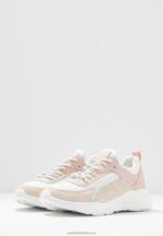 Z62T1219 Women Anna Field Leather Trainers White - Image 5