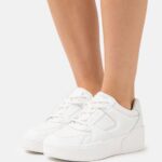 Z62T1224 Women Anna Field Leather Trainers White