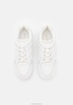 Z62T1224 Women Anna Field Leather Trainers White - Image 6