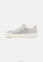 Z62T1225 Women Anna Field Trainers Silver - Image 2