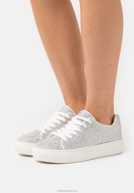 Z62T1225 Women Anna Field Trainers Silver