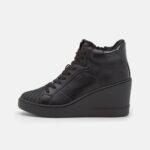 Z62T1227 Women Anna Field High-Top Trainers Black