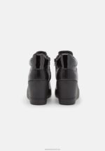 Z62T1227 Women Anna Field High-Top Trainers Black - Image 3