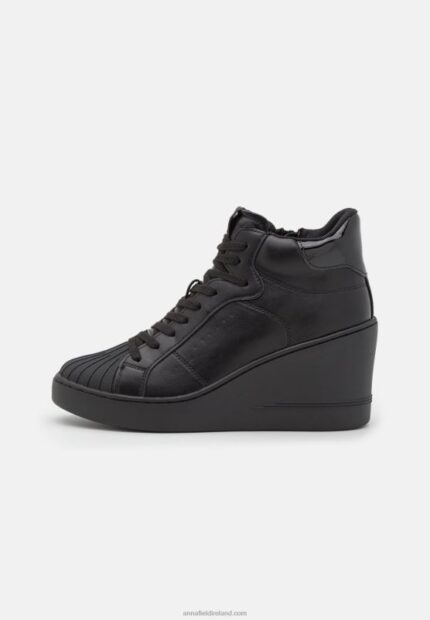 Z62T1227 Women Anna Field High-Top Trainers Black