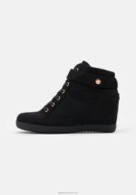 Z62T1228 Women Anna Field High-Top Trainers Black