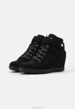 Z62T1228 Women Anna Field High-Top Trainers Black - Image 6