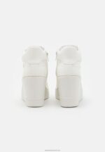 Z62T1229 Women Anna Field High-Top Trainers White - Image 3