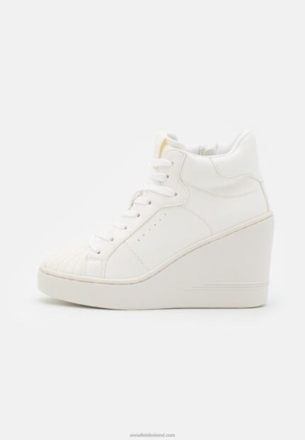 Z62T1229 Women Anna Field High-Top Trainers White