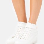 Z62T1230 Women Anna Field High-Top Trainers White