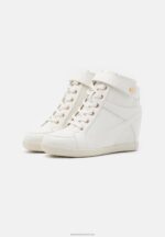 Z62T1230 Women Anna Field High-Top Trainers White - Image 3