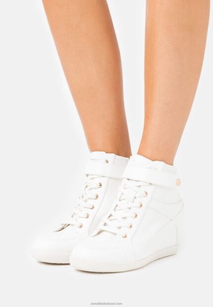 Z62T1230 Women Anna Field High-Top Trainers White
