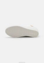 Z62T1231 Women Anna Field High-Top Trainers White/Gold - Image 5