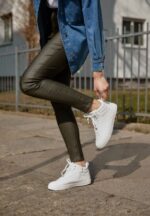 Z62T1233 Women Anna Field High-Top Trainers White - Image 3