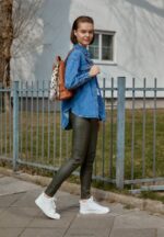 Z62T1233 Women Anna Field High-Top Trainers White - Image 5